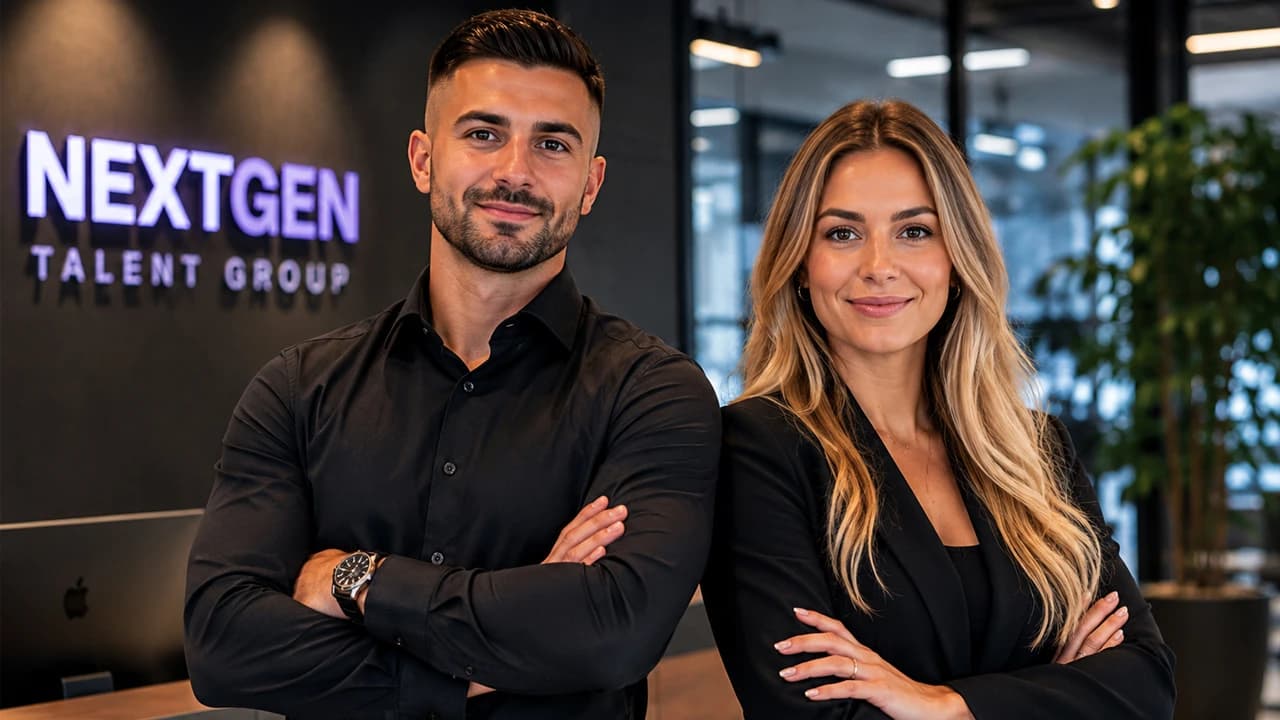 Das Team von NordTalent — die Gründer Jonas und Lena